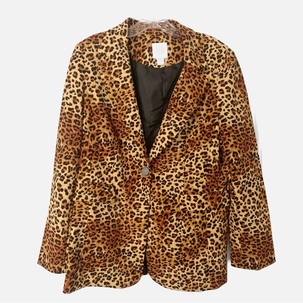 Leopard Print Women's Blazer - Picture 1 of 2